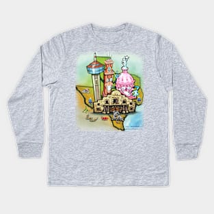 Texas Hill Country Kids Long Sleeve T-Shirt